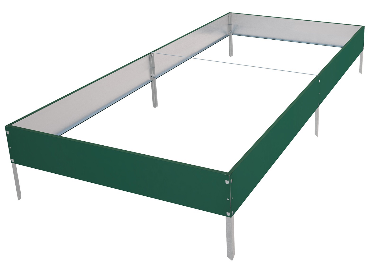 Изображение товара Высокая грядка 100x200x26.5 см зеленый