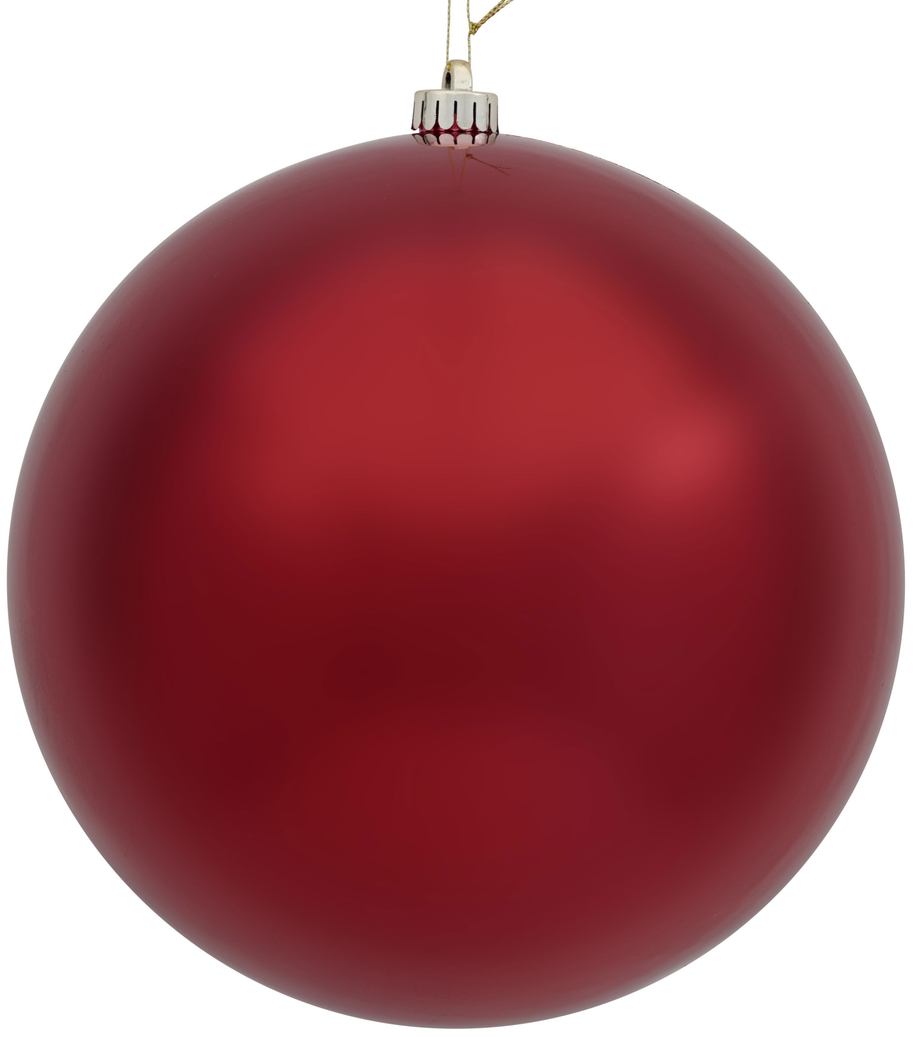 Изображение товара Шар ёлочный пластиковый красный диаметром 25 см