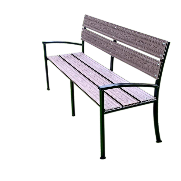 Изображение товара Скамья садовая 150x45x90 см сталь черная