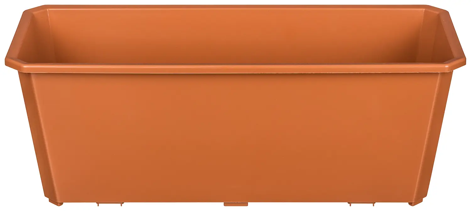 Ящик балконный Homwer 40x17x15 см v7 л пластик терракотовый