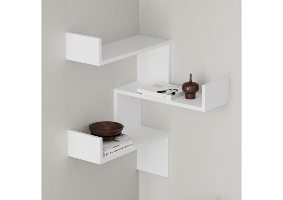 Изображение товара Полка Leve 60x22 см ЛДСП цвет белый