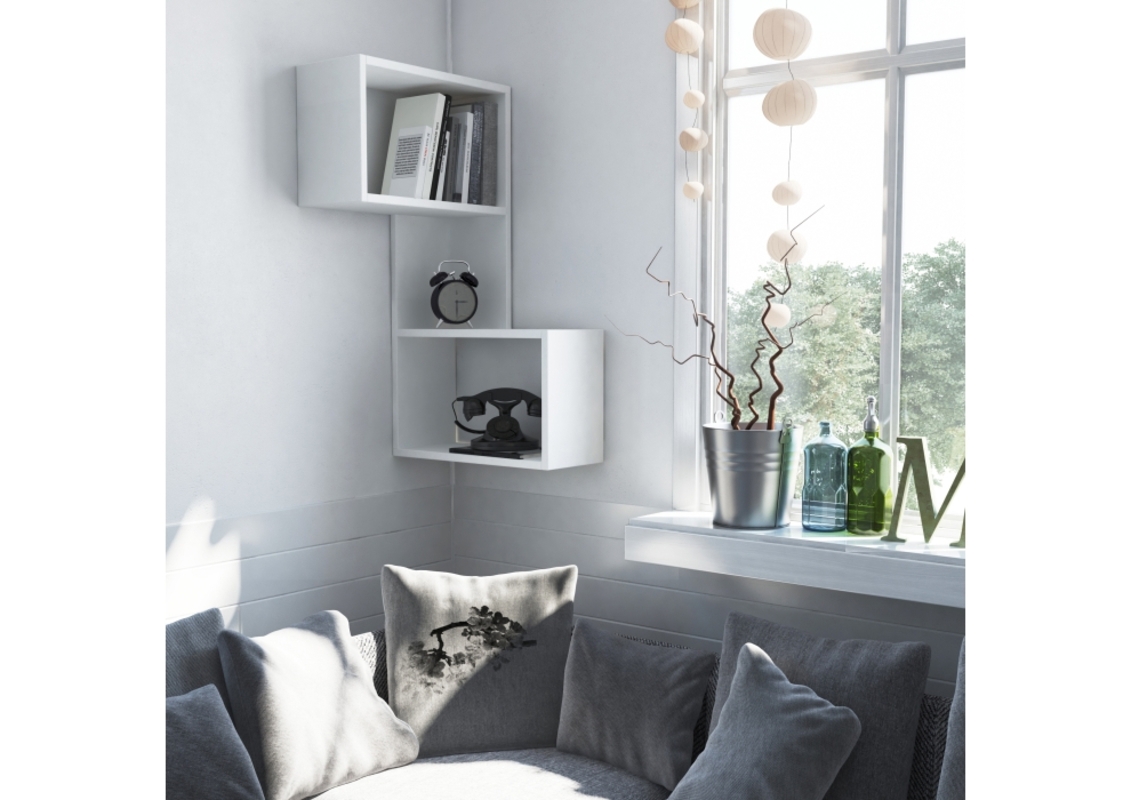 Изображение товара Полка Leve 67x22 см ЛДСП цвет белый