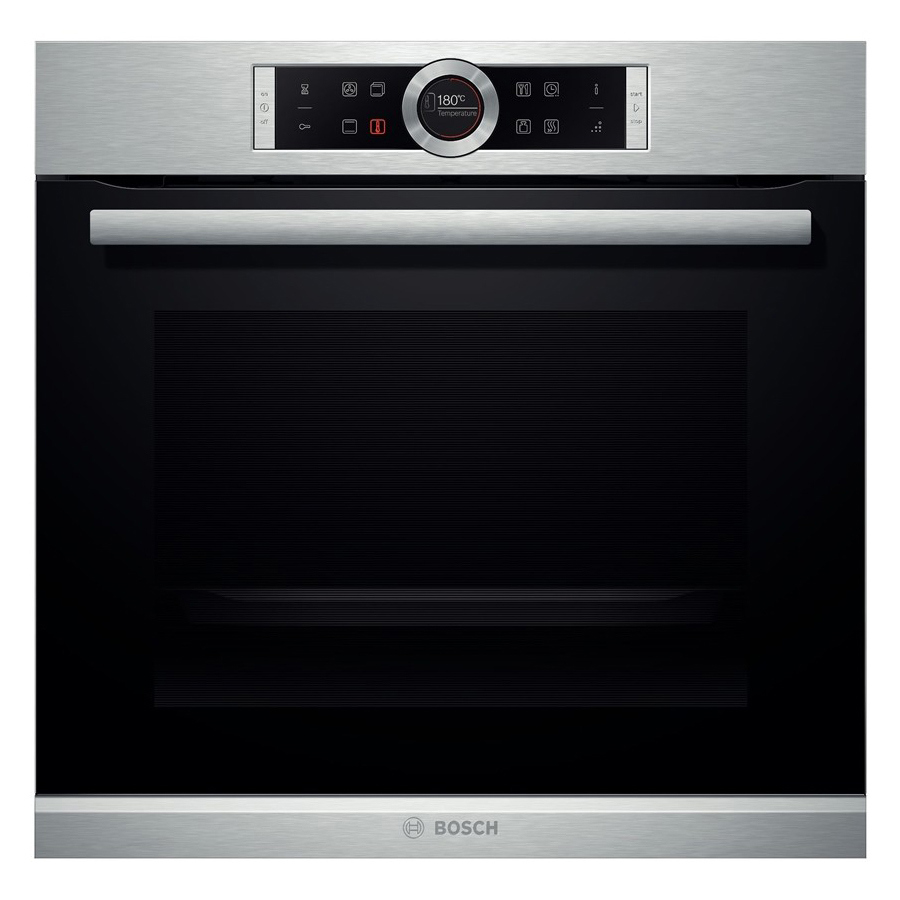 Изображение товара Электрический встраиваемый духовой шкаф Bosch HT6B30F0 59.4x59.5x56.7 см цвет нержавеющая сталь