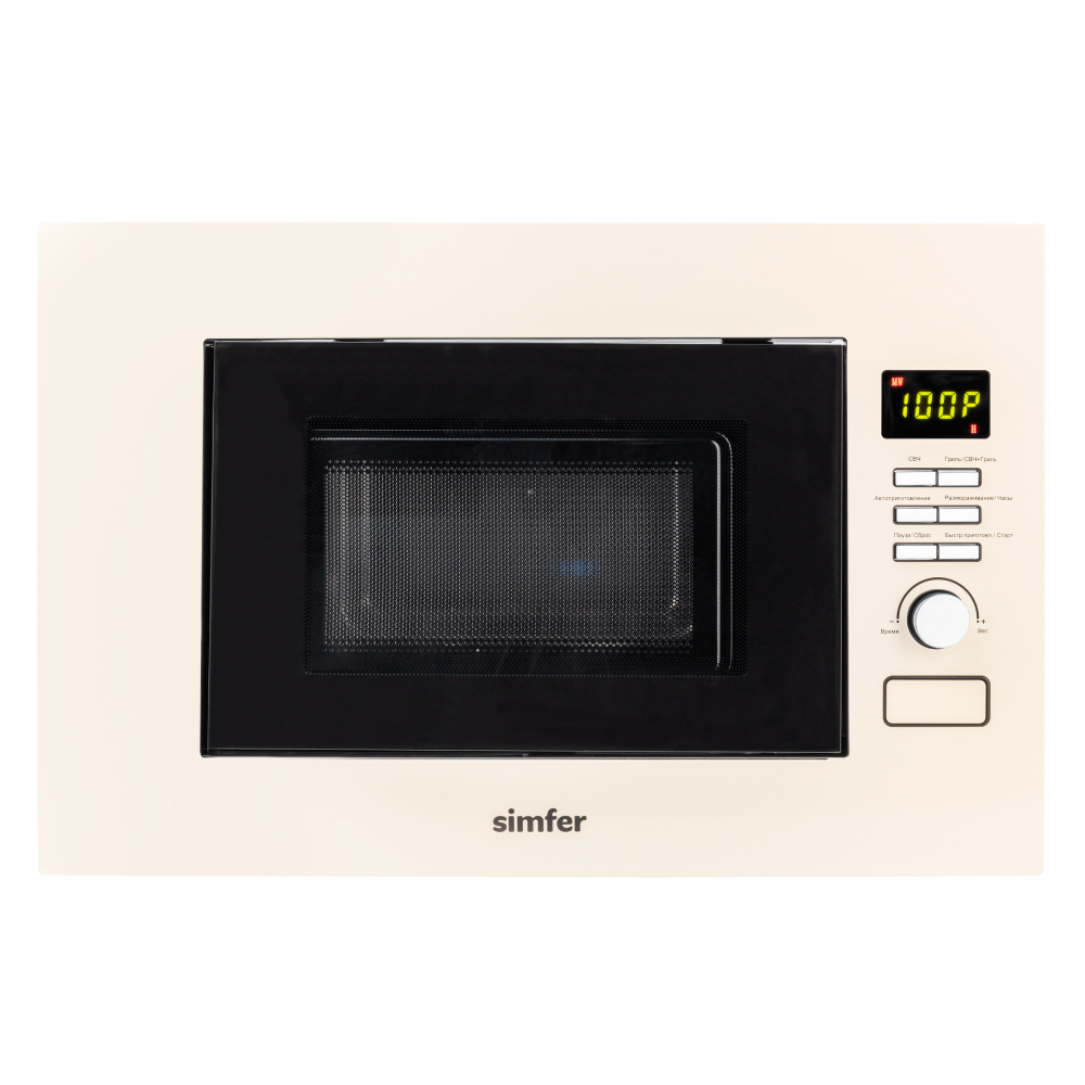 Изображение товара Встраиваемая микроволновая печь Simfer MD2013 22 л гриль 700 Вт стильная бежевый
