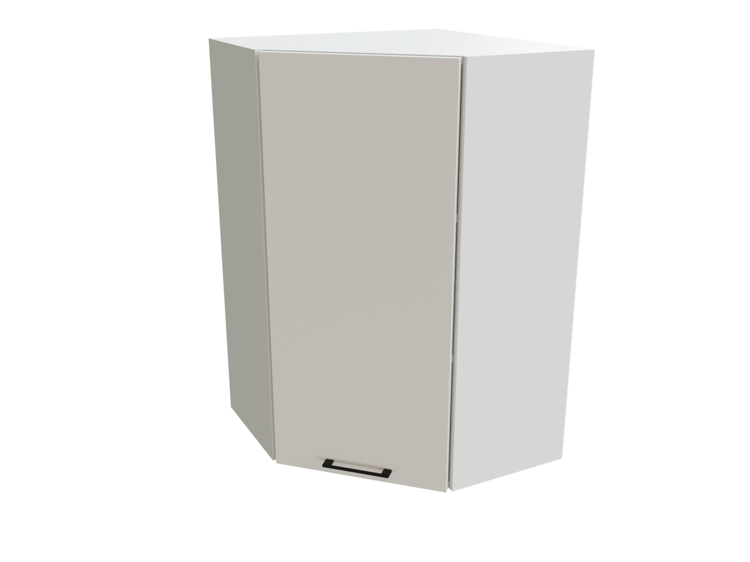 Изображение товара Навесной угловой шкаф для кухни Эстетик белый МДФ ЛДСП Россия