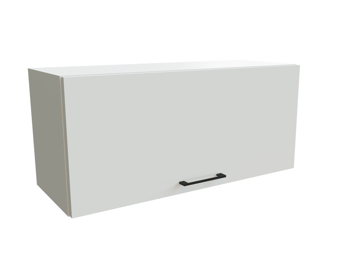 Изображение товара Навесной шкаф горизонтальный Эстетик 80x35.80x57.40 см белый матовый МДФ