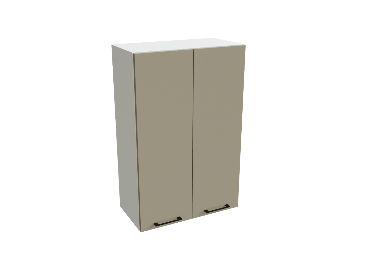 Изображение товара Навесной шкаф с 2-мя дверцами Сурская Мебель Эстетик 60x92x31.80 см МДФ цвет белый/порт-ройал