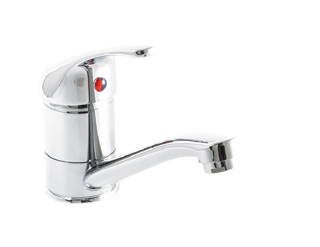 Изображение товара Смеситель для кухни Santrek Aqua-635 SB58/SB57 короткий нос на гайке излив 9 см цвет хромированный Изображение товара Смеситель для кухни Santrek Aqua-635 SB58/SB57 короткий нос на гайке излив 9 см цвет хромированный