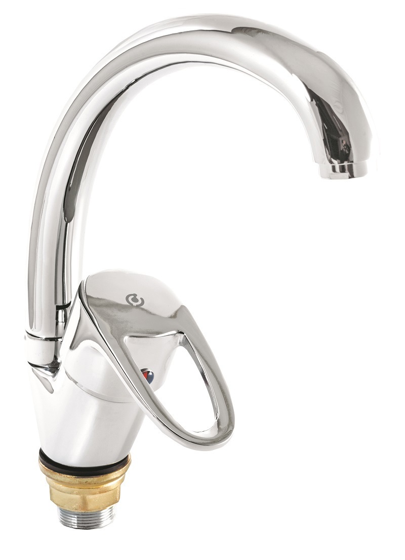 Изображение товара SANTREK Aqua-610: кухонный смеситель с высоким изливом, хром