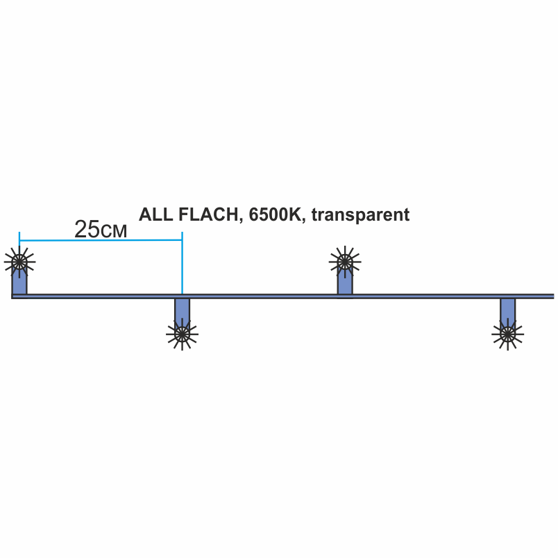 Изображение товара Электрогирлянда наружная Kurato 683583 49 м 200 ламп светлый 1 режим работы