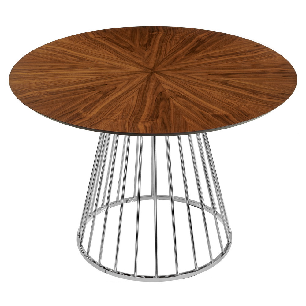 Изображение товара Круглый кухонный стол Bradex Liverpoo 110x110 см с хромированными ножками