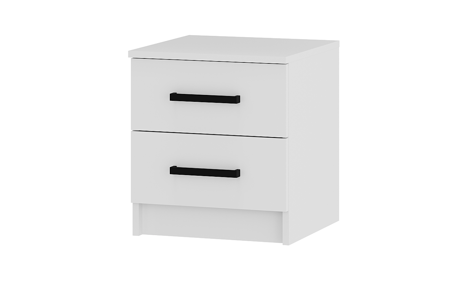 Изображение товара Тумба прикроватная Bts ТБ-12 40.2x45x41.4 см 2 ящика ЛДСП цвет белый Изображение товара Тумба прикроватная Bts ТБ-12 40.2x45x41.4 см 2 ящика ЛДСП цвет белый