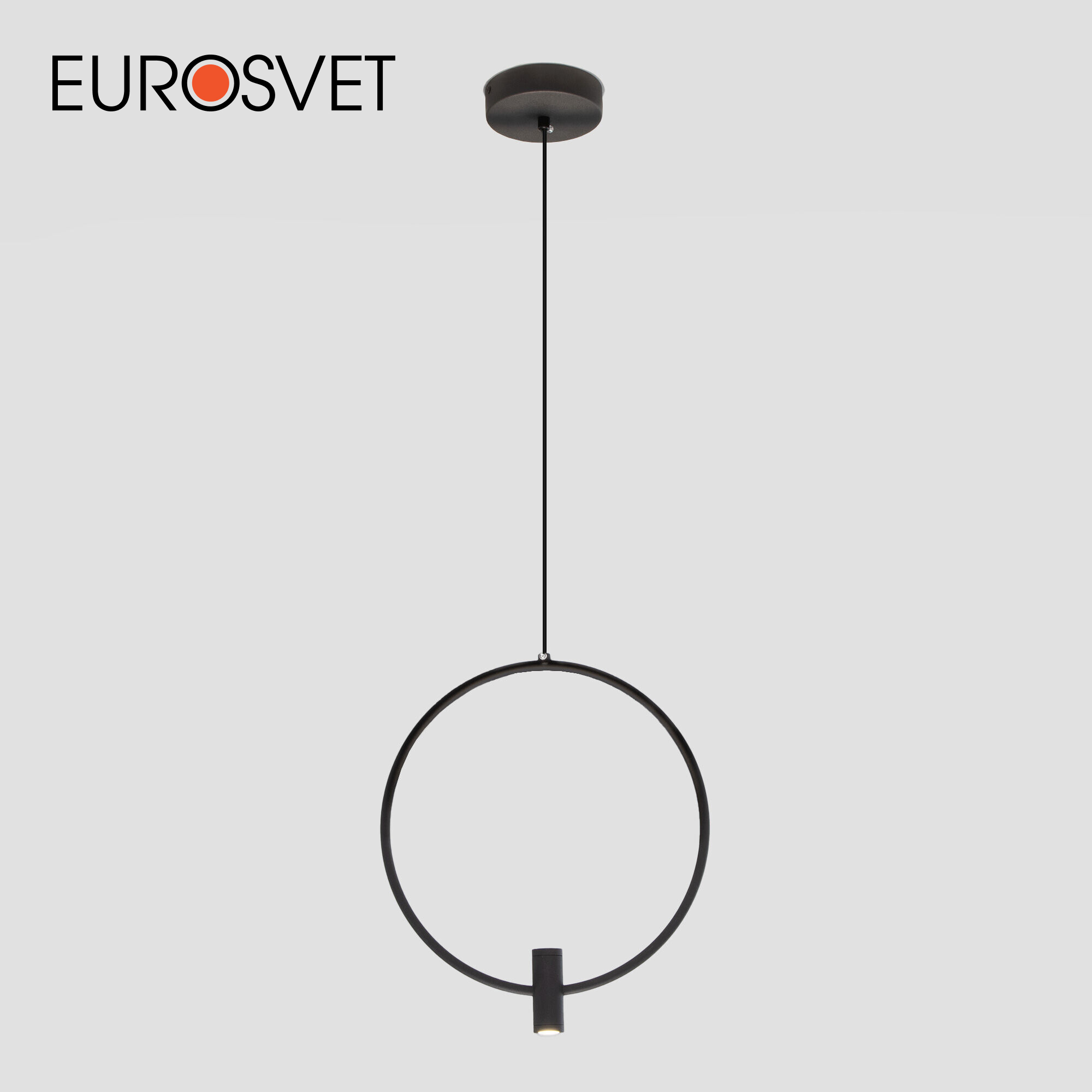 Изображение товара Светильник подвесной светодиодный Eurosvet 50257/1 led 1 м² нейтральный белый свет цвет черный