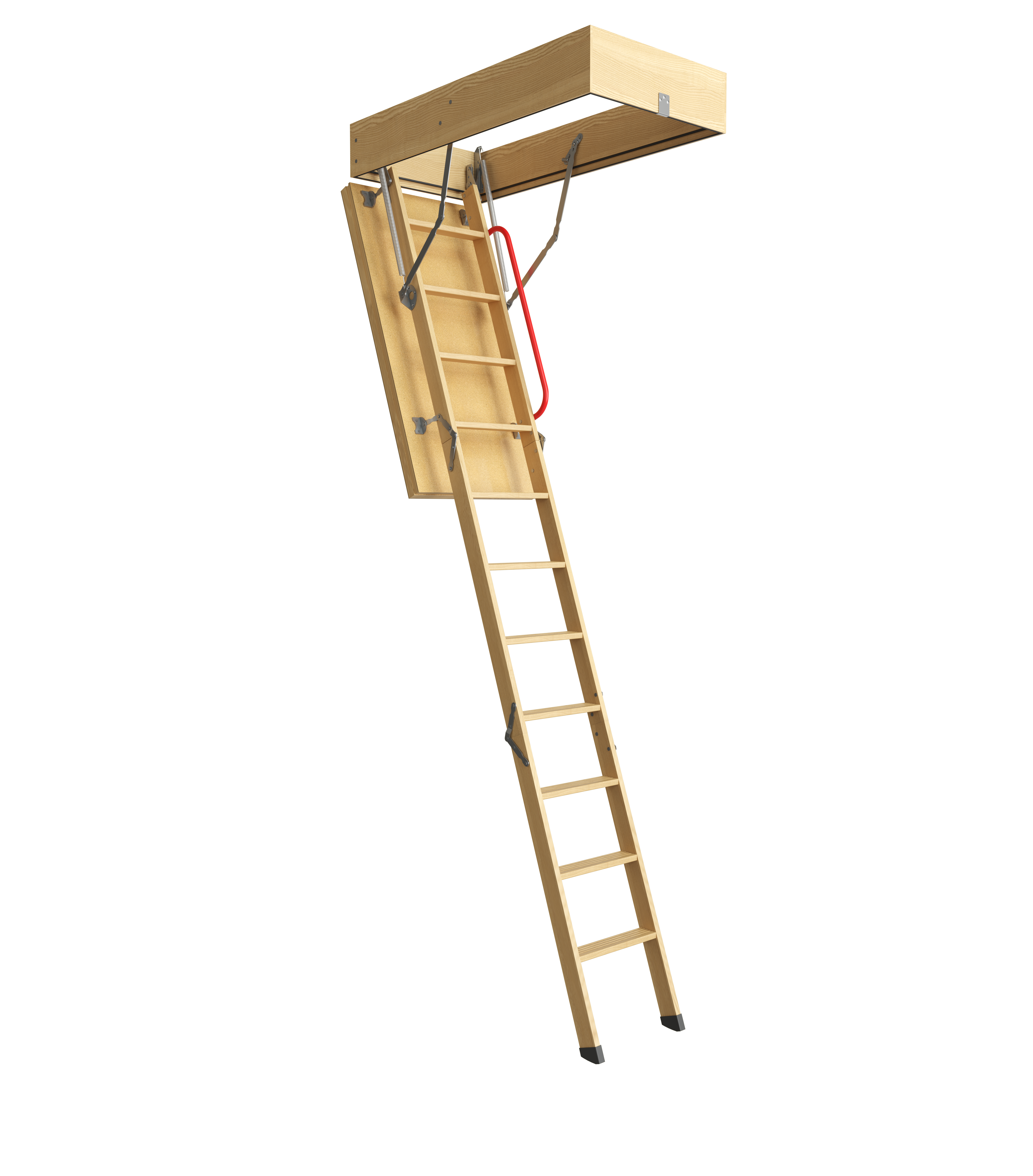 Изображение товара Лестница чердачная складная с секциями Comfort 60х120 см натуральная сосна