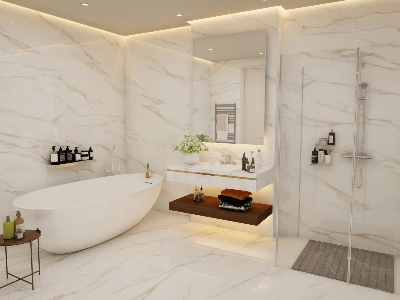 Изображение товара Керамогранит Bluezone Oriental 60x120 см серого цвета для внутренних и наружных работ