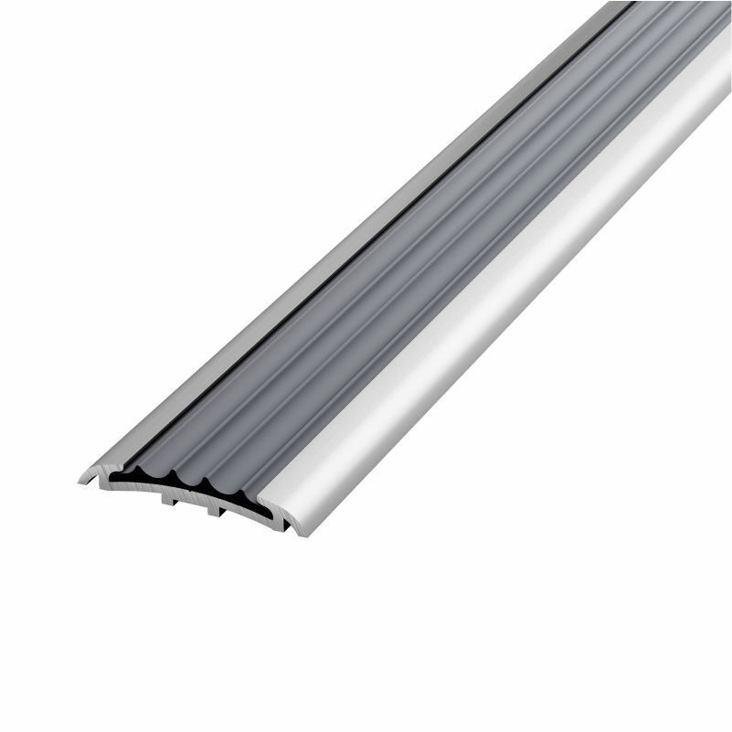 Изображение товара Противоскользящий алюминиевый профиль для ступеней ALPROFI 270 см, серебро