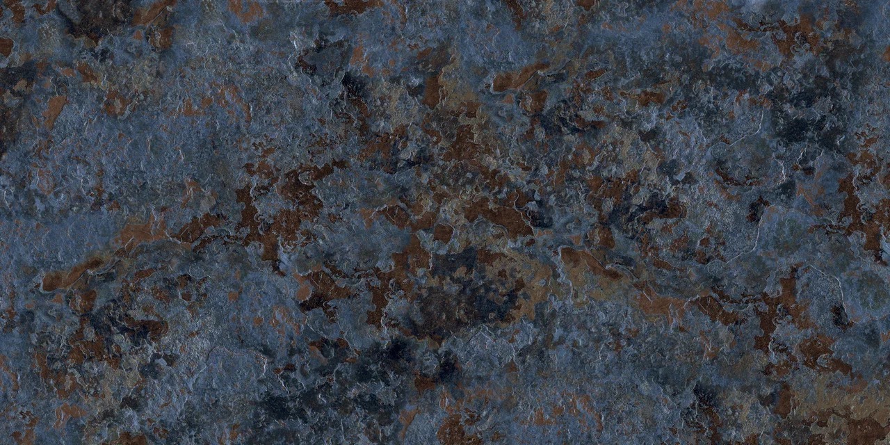 Изображение товара Глазурованный керамогранит Azul Metal 60x120 см матовый синий для стен и пола