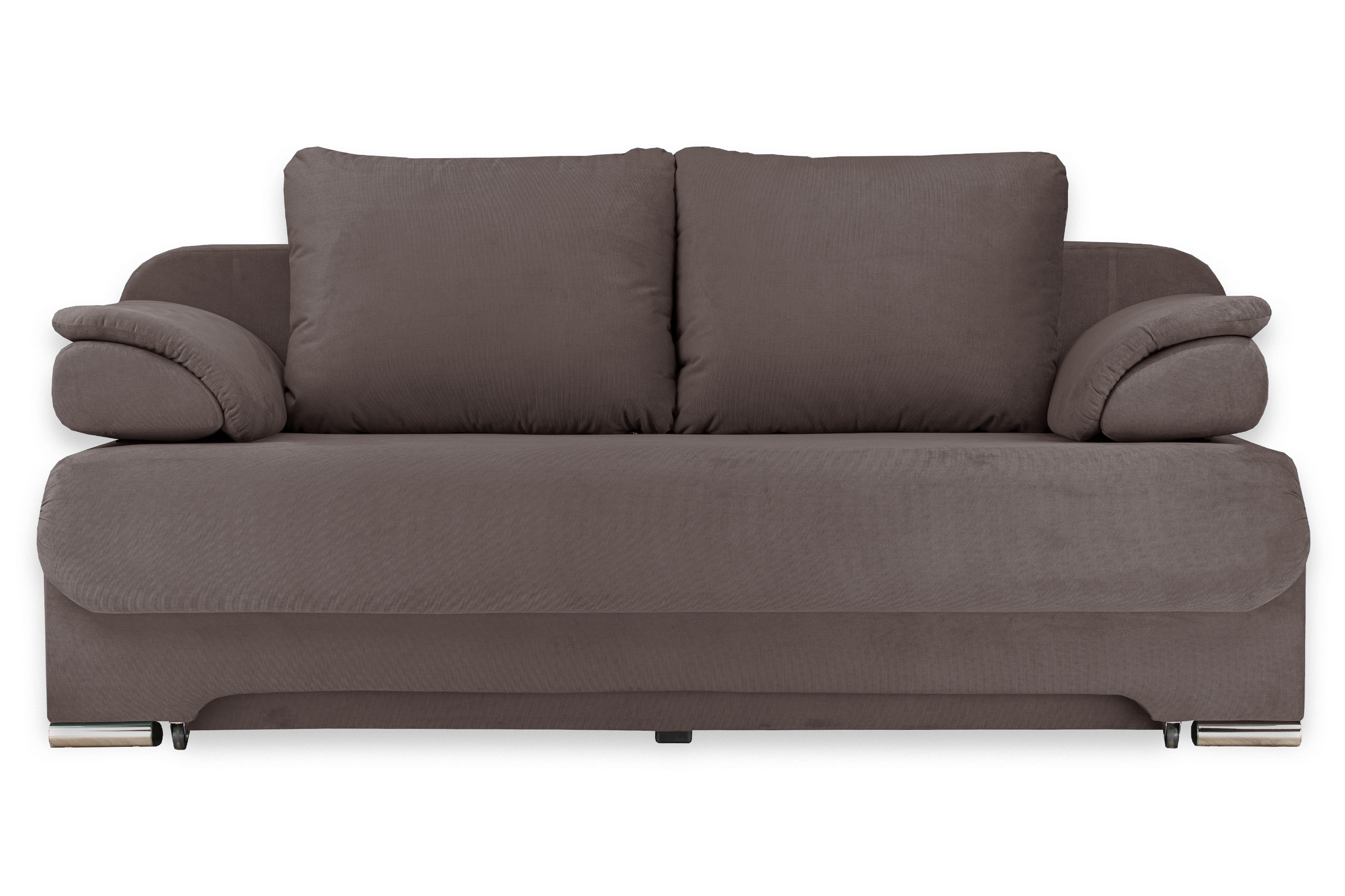 Изображение товара Диван Ramart Design Биг-Бен 80622861 коричневый велюр 3 места с ящиком и без подлокотников