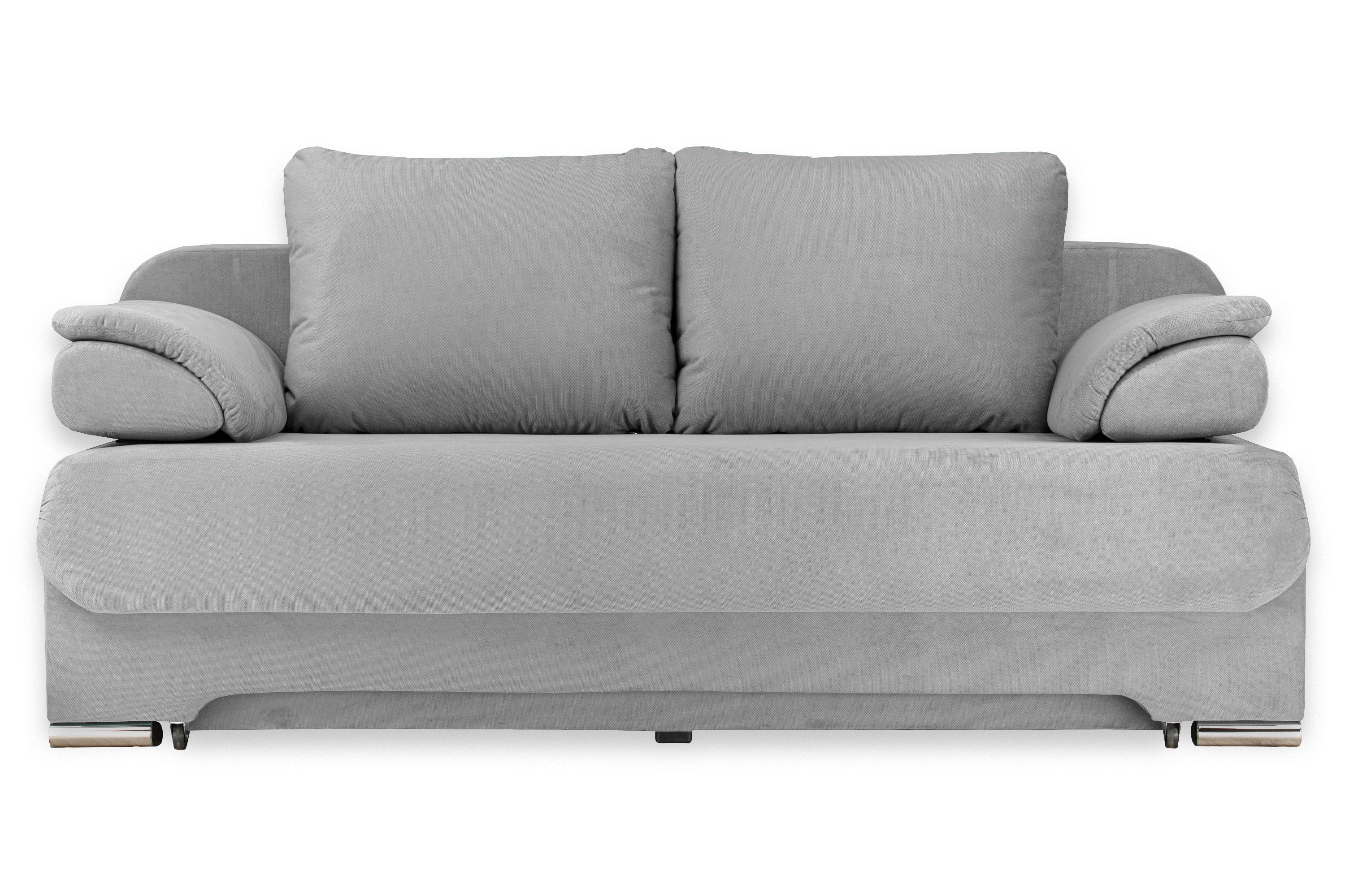 Изображение товара Диван Ramart Design Биг-Бен 1920x95x1030 см велюр серый с ящиком и без подлокотников