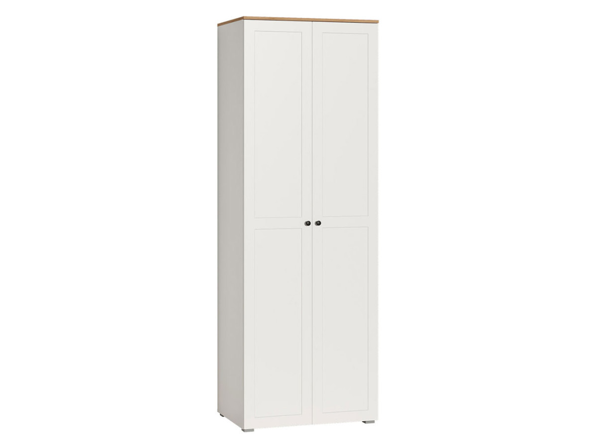 Изображение товара Шкаф распашной Mobi 80x230x54 см ЛДСП цвет белый/дуб вотан