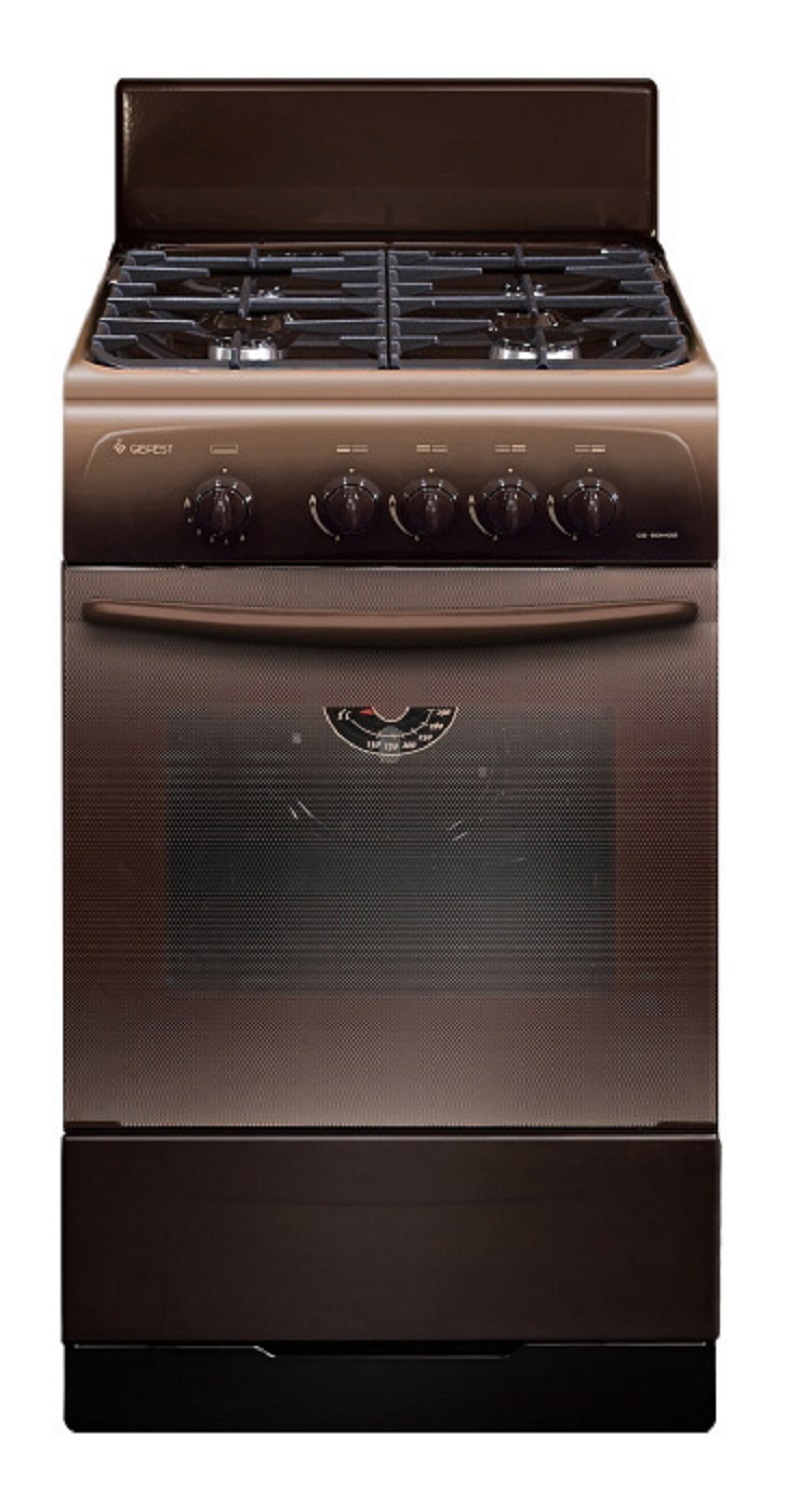 Изображение товара Газовая плита с духовкой GEFEST CG 50М02 К83 50 см 4 конфорки коричневая