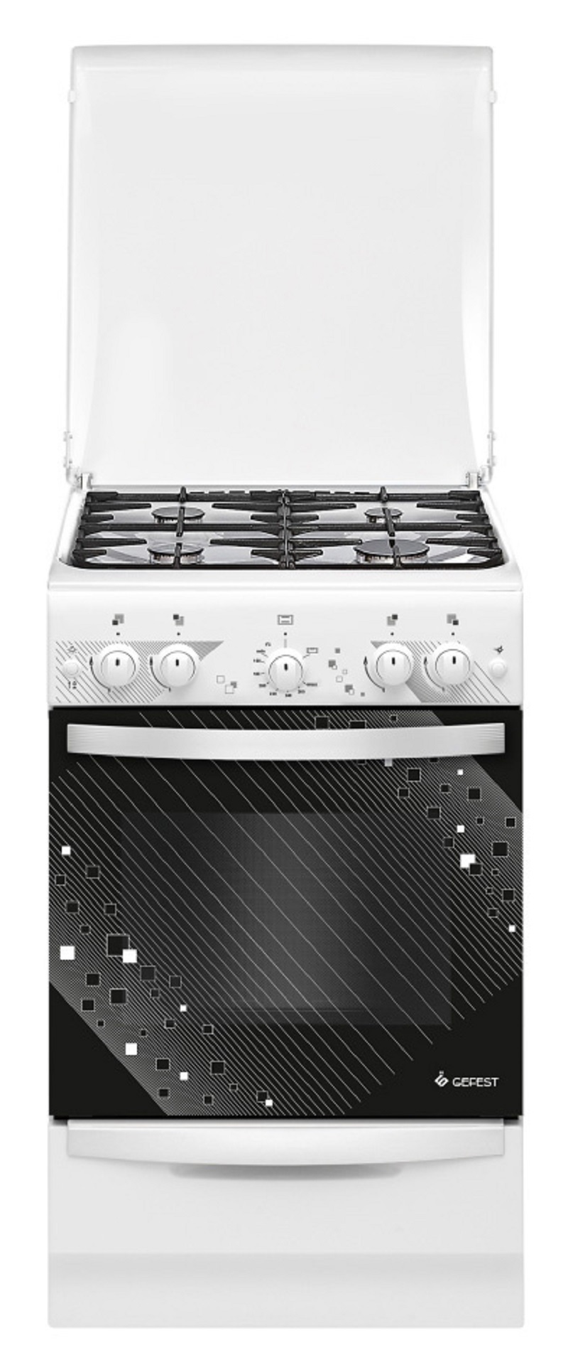 Изображение товара Газовая плита с духовкой Gefest ПГ 5100-02 0309 50 см 4 конфорки цвет белый