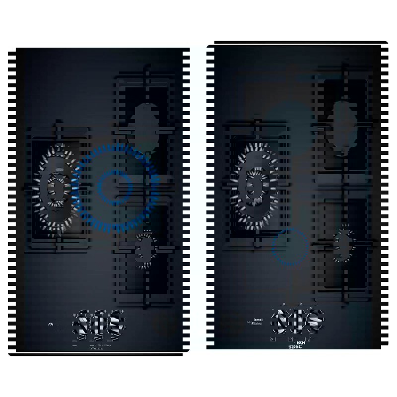 Изображение товара Газовая варочная панель Bosch HSG6T6F3V0 3 конфорки черный встраиваемый