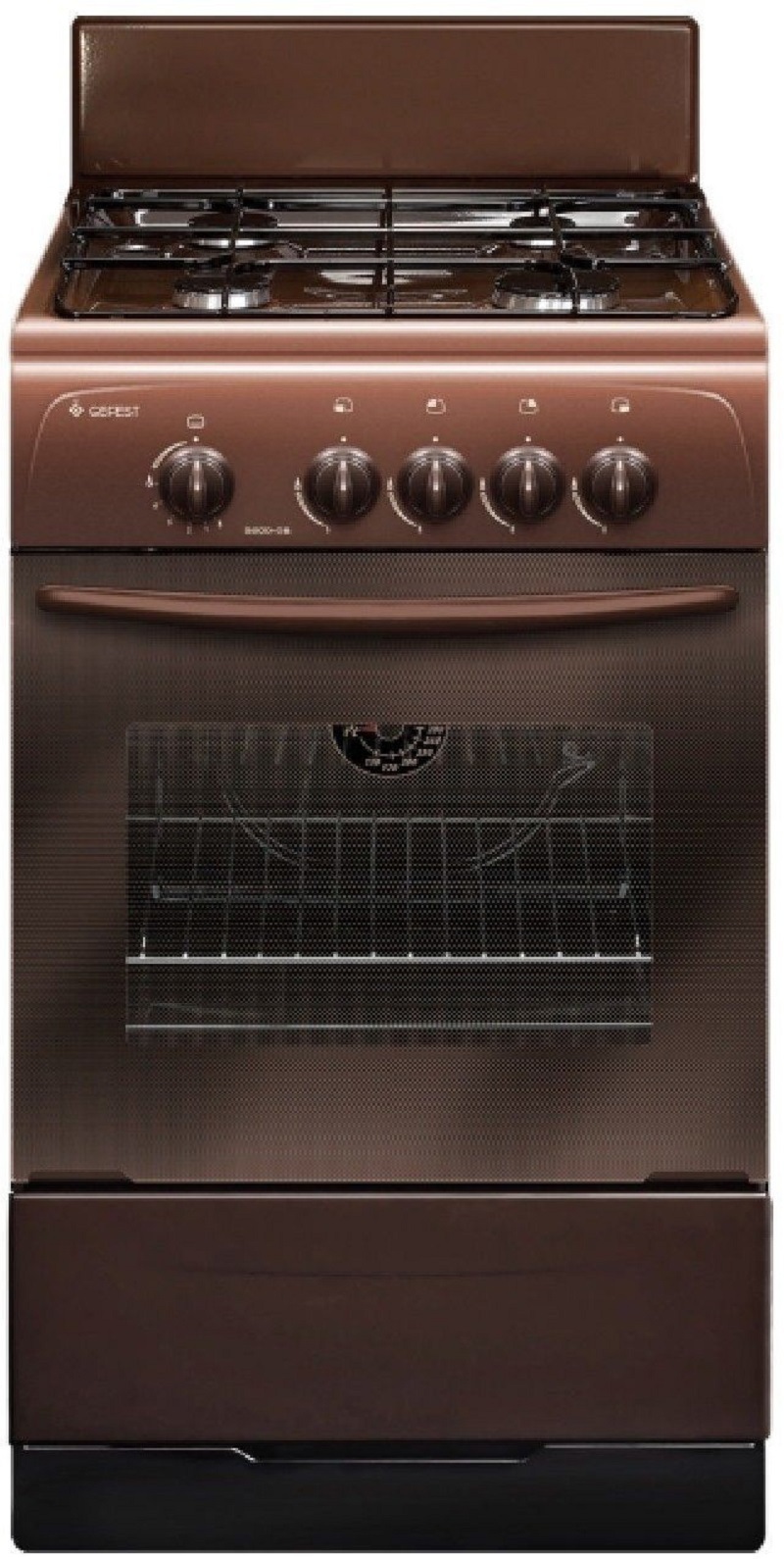 Изображение товара Газовая плита с духовкой Gefest ПГ 3200-08 К36 коричневая 4 конфорки 50 см