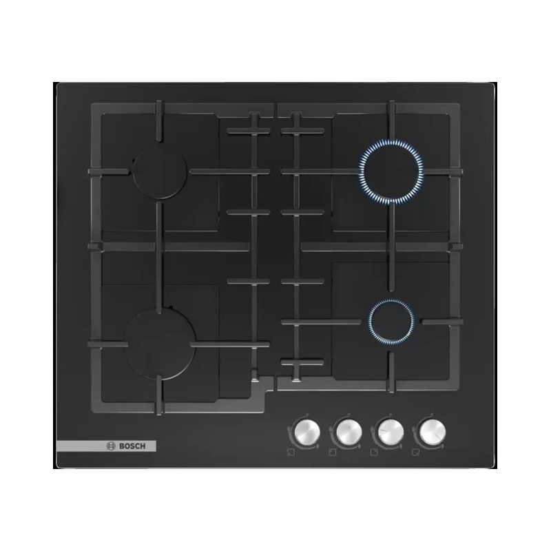 Изображение товара Газовая варочная панель Bosch HSGVT6FQ00 4 конфорки встраиваемая черный матовый