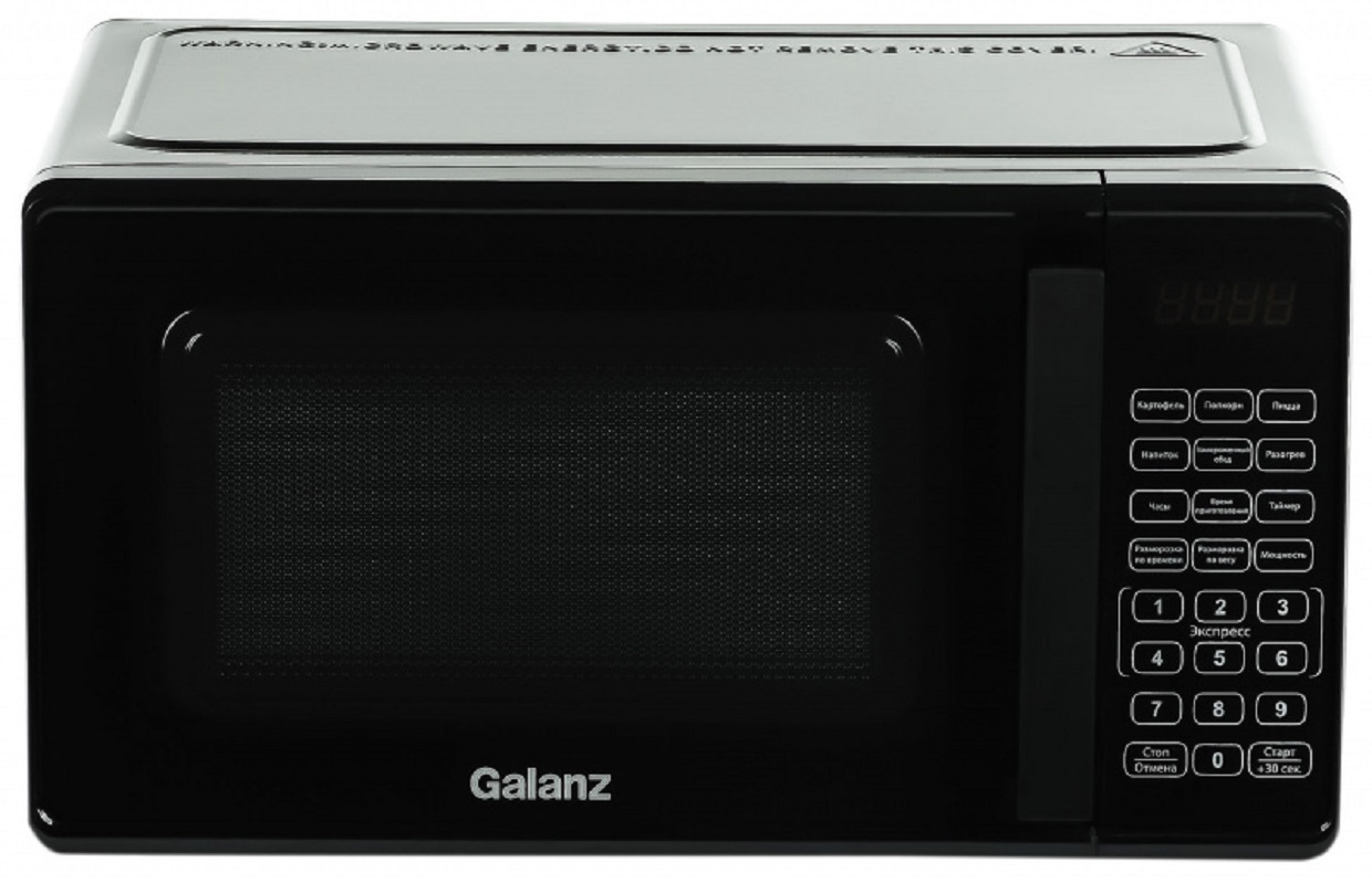 Изображение товара Отдельностоящая микроволновая печь Galanz 120102 700 Вт черная 20 л