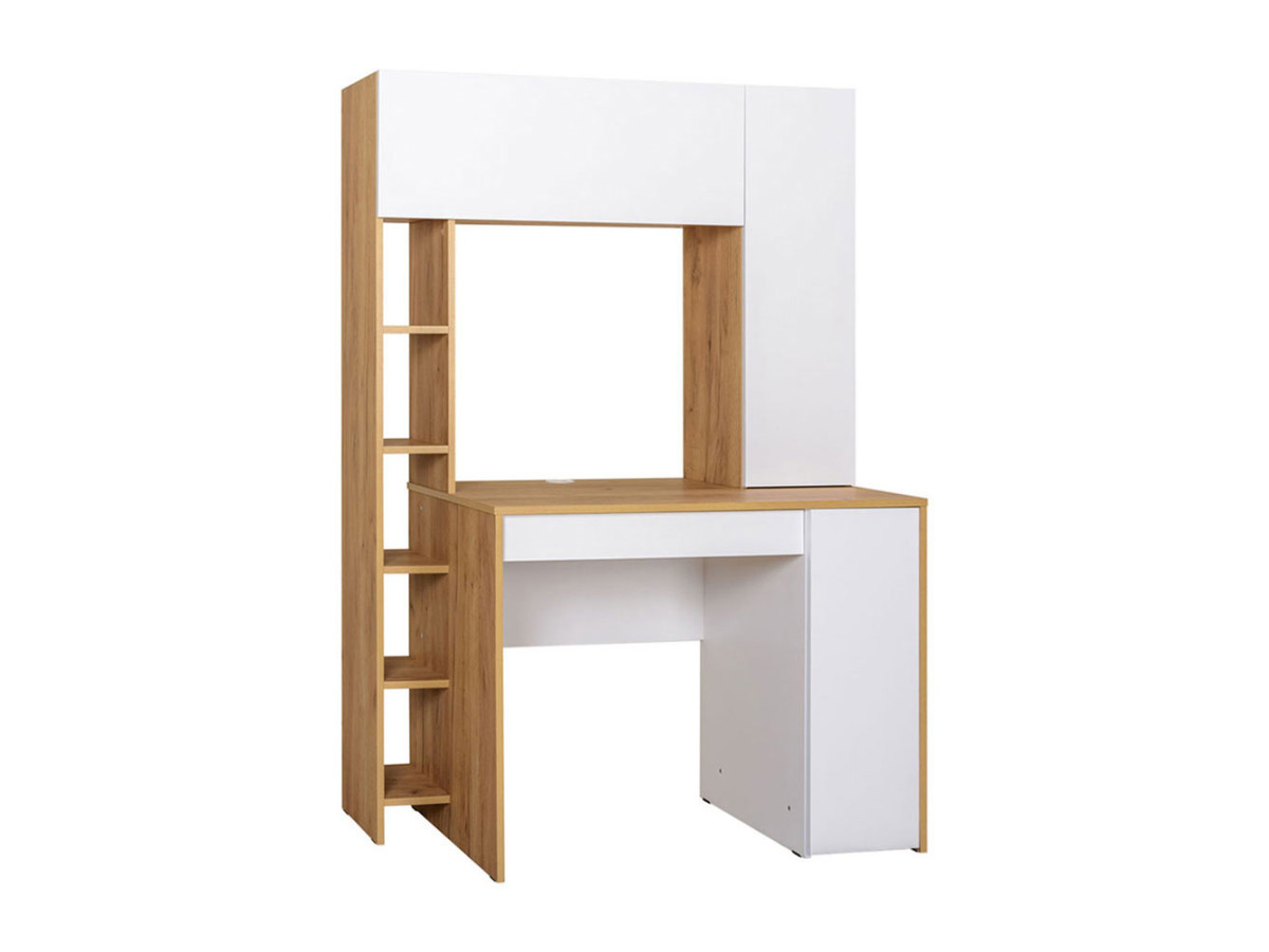 Изображение товара Стол компьютерный Mobi Комфорт 117x165x60 см ЛДСП цвет белый