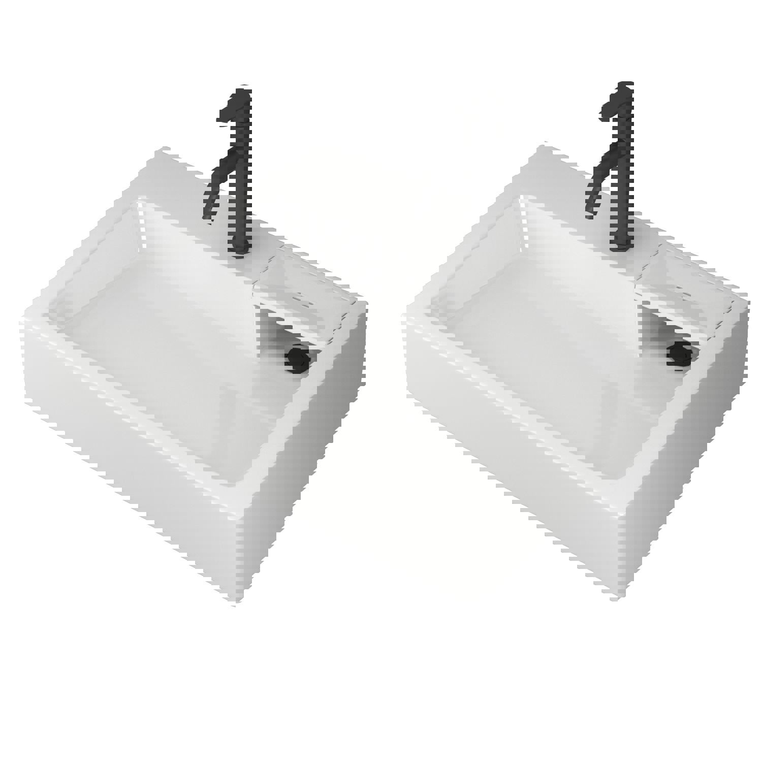 Изображение товара Раковина на стиральную машину Bauedge stil XMY0009 60см цвет черный/белый