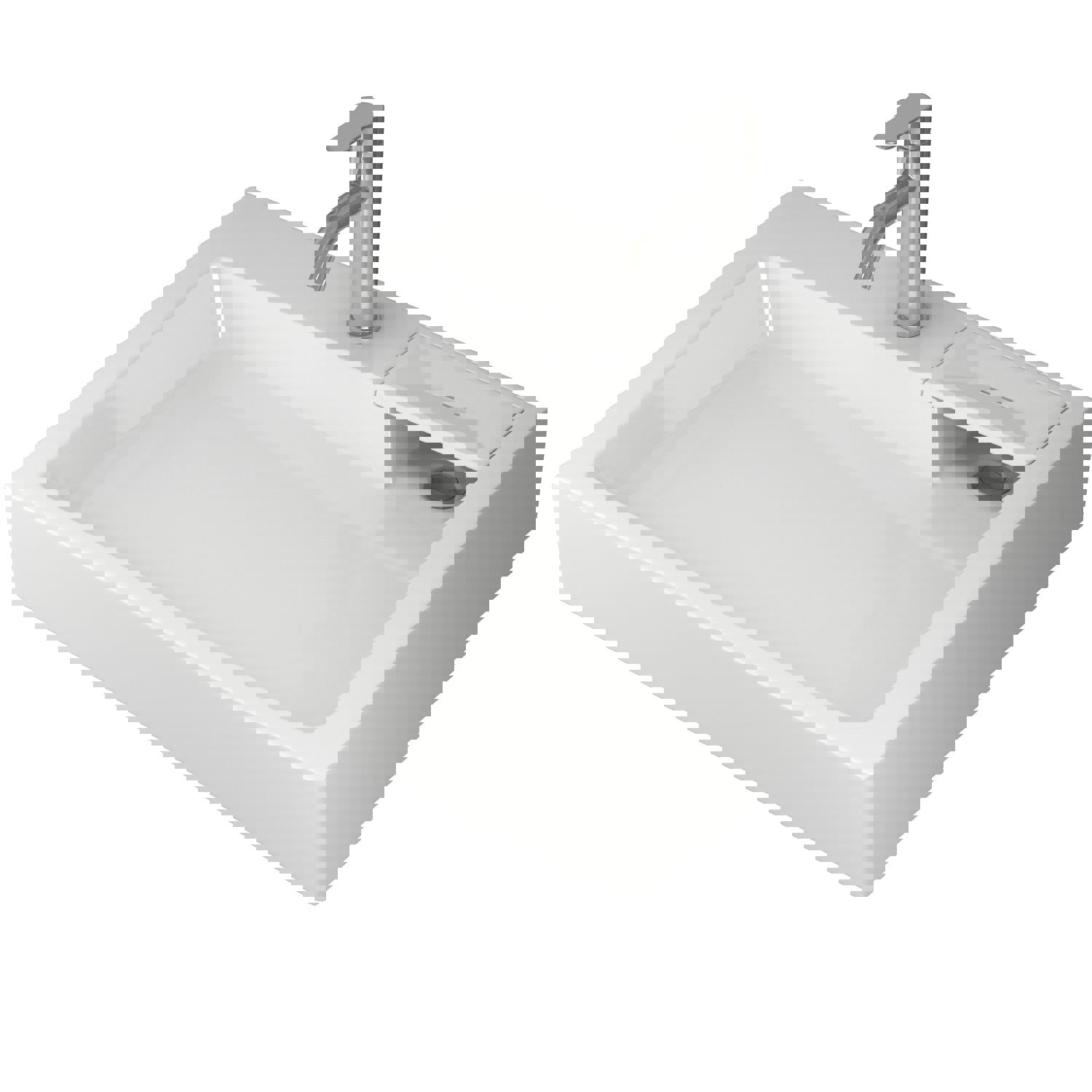 Изображение товара Раковина на стиральную машину Bauedge Stil XMY0027 60см хром/белый комплект