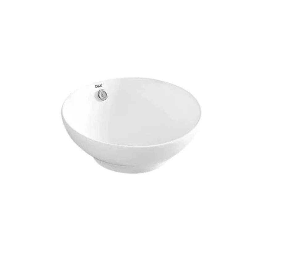 Изображение товара Раковина накладная D&k matrix DT1390516 40.5см цвет белый Изображение товара Раковина накладная D&k matrix DT1390516 40.5см цвет белый
