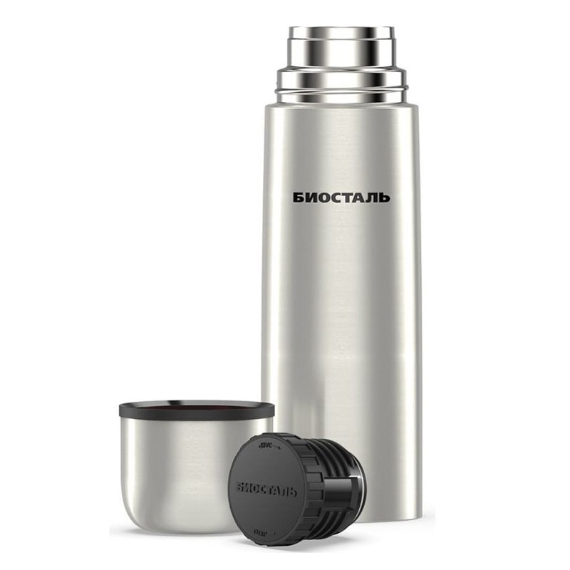Изображение товара Термос 750 мл Biostal Promo колба из нержавеющей стали цвет серый/серебристый