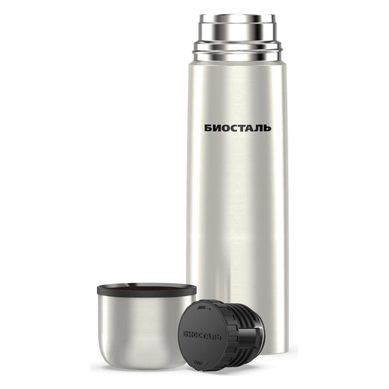 Изображение товара Термос 1000 мл Biostal Promo колба из нержавеющей стали цвет серый/серебристый