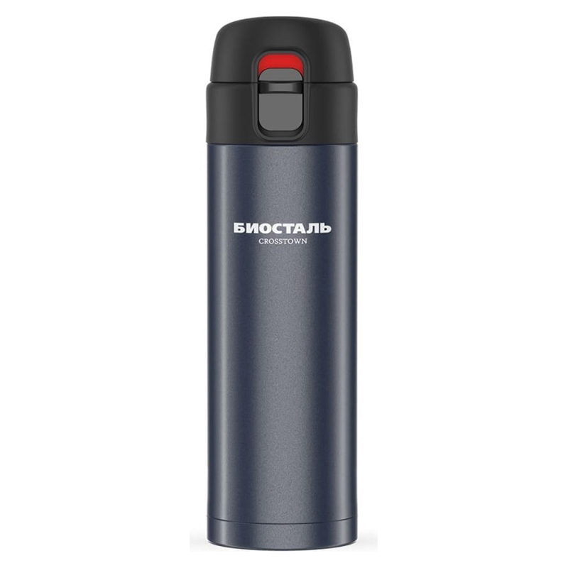 Изображение товара Термос из нержавеющей стали 420 мл Biostal Crosstown с кнопкой предохранителем