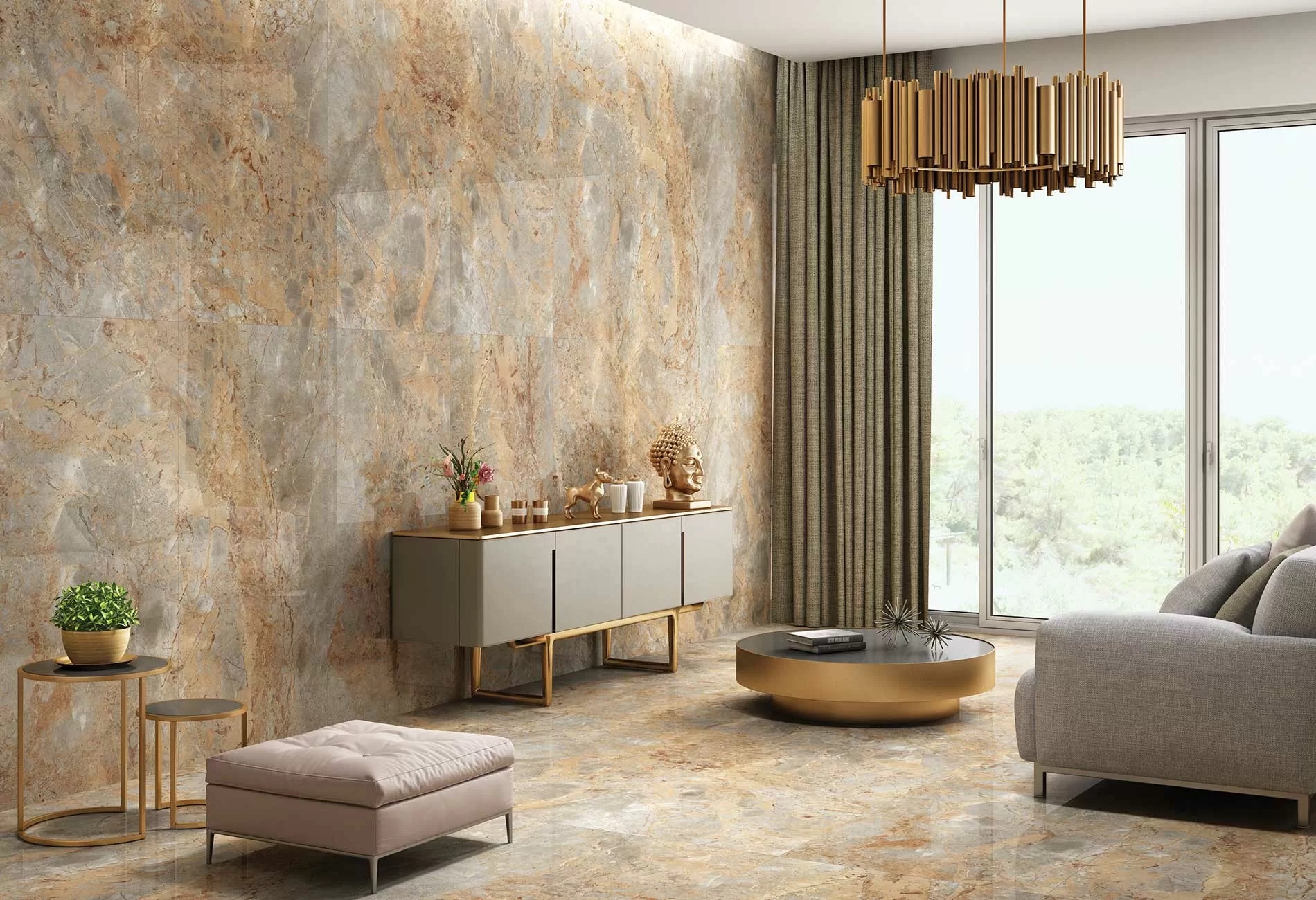Изображение товара Керамогранит Colortile Saran Collin Camel 120x60 для пола и стен