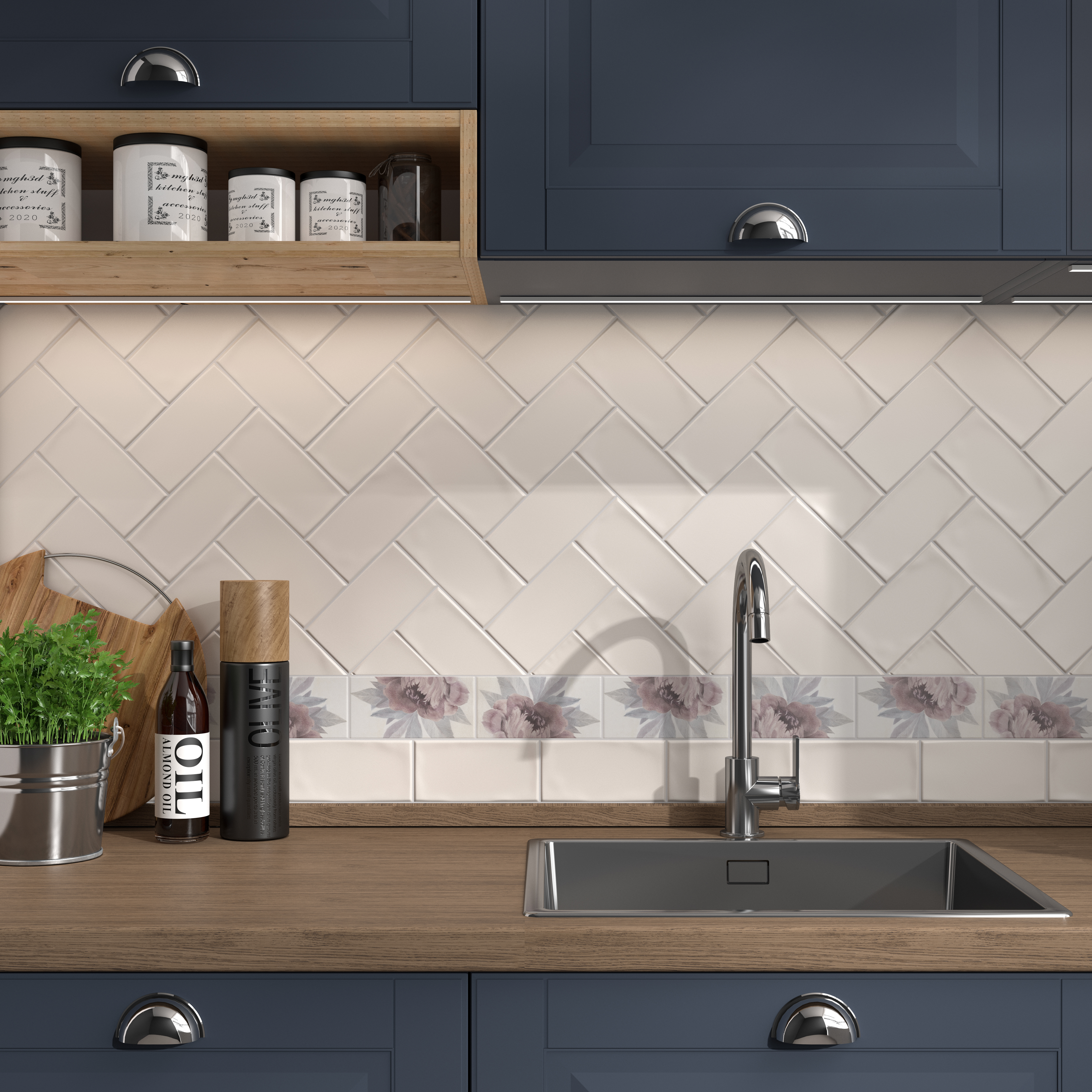 Изображение товара Плитка настенная Kerama Marazzi Тортона 7.4x15 см матовая бежевая для стен интерьера