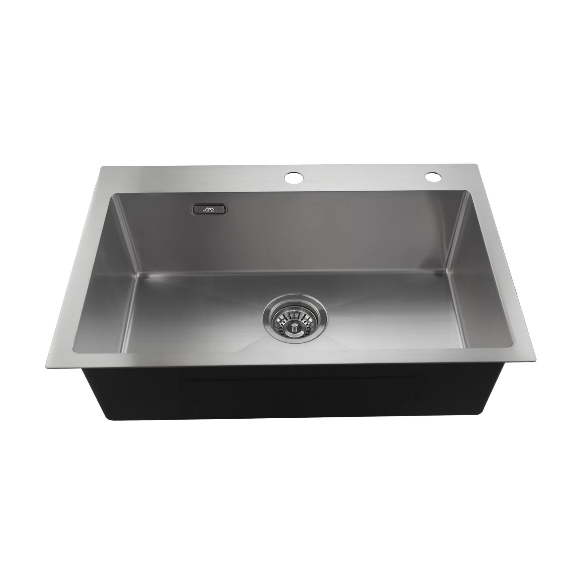 Изображение товара Мойка для кухни врезная из нержавеющей стали сатин с дозатором AS6845 45x68 см