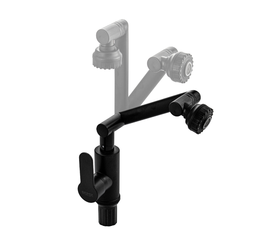 Изображение товара Смеситель для кухни Brimix с поворотным изливом 23 см черный водосберегающий