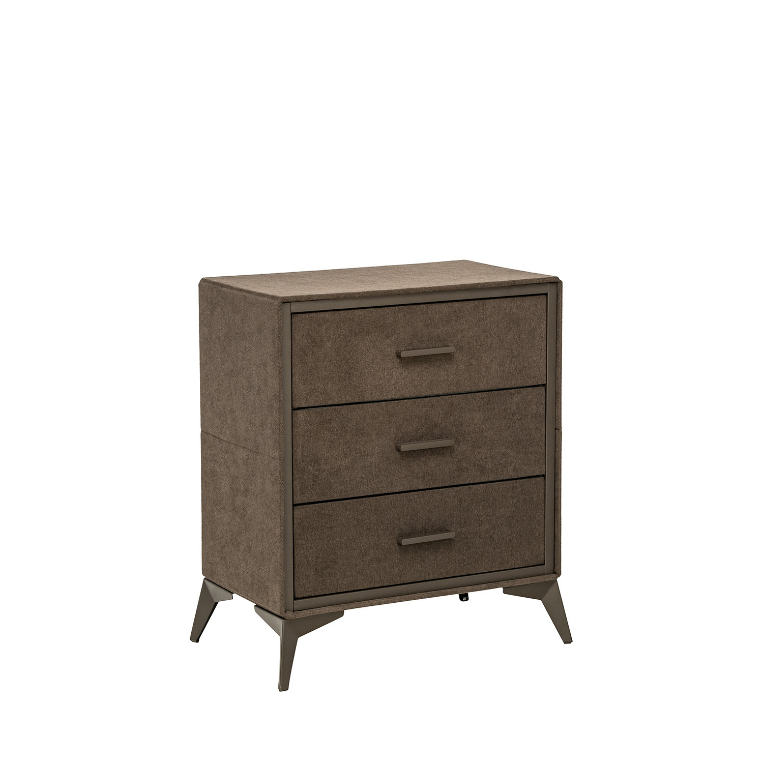 Изображение товара Комод Leset Кассио-3 3 ящика 60x35x72.5 см вельвет цвет коричневый