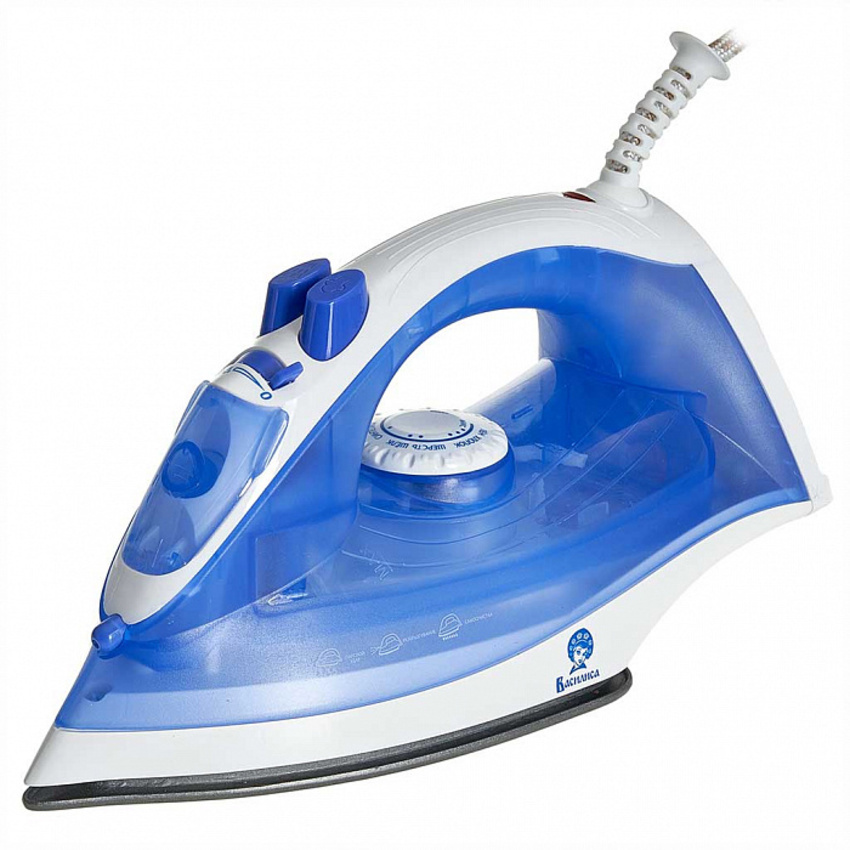 Изображение товара Электрический утюг Василиса ВА-2001 бело-синий мощностью 2200 Вт