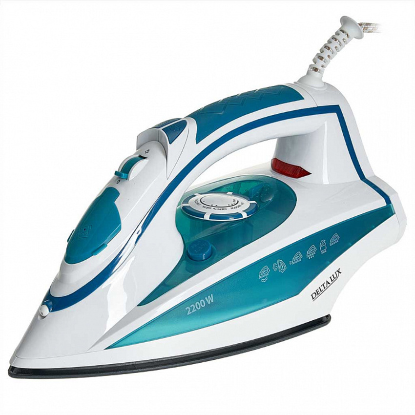 Изображение товара Электрический утюг Delta lux DL-352 с керамической подошвой и паровым ударом