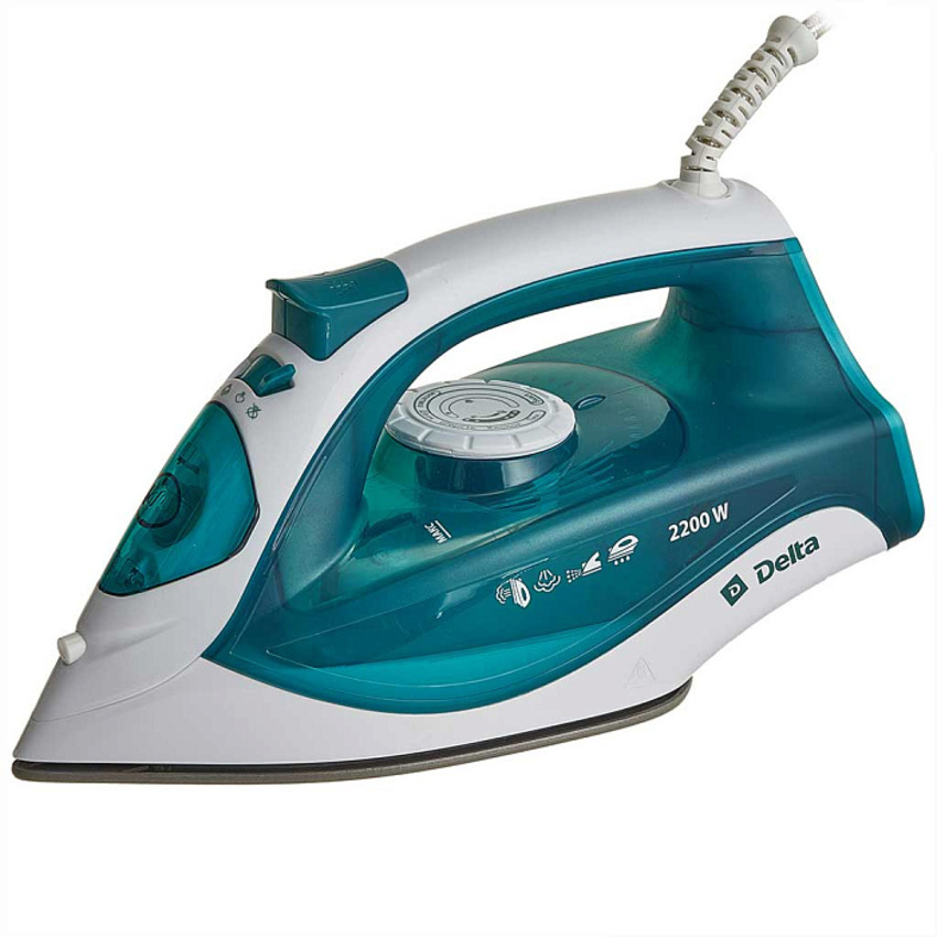 Изображение товара Электрический утюг Delta DL-756 мощностью 2200 Вт с керамической подошвой