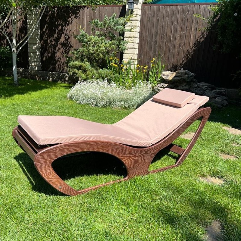 Изображение товара Шезлонг Пирамида 26 Leto-1 бежевый для дачи