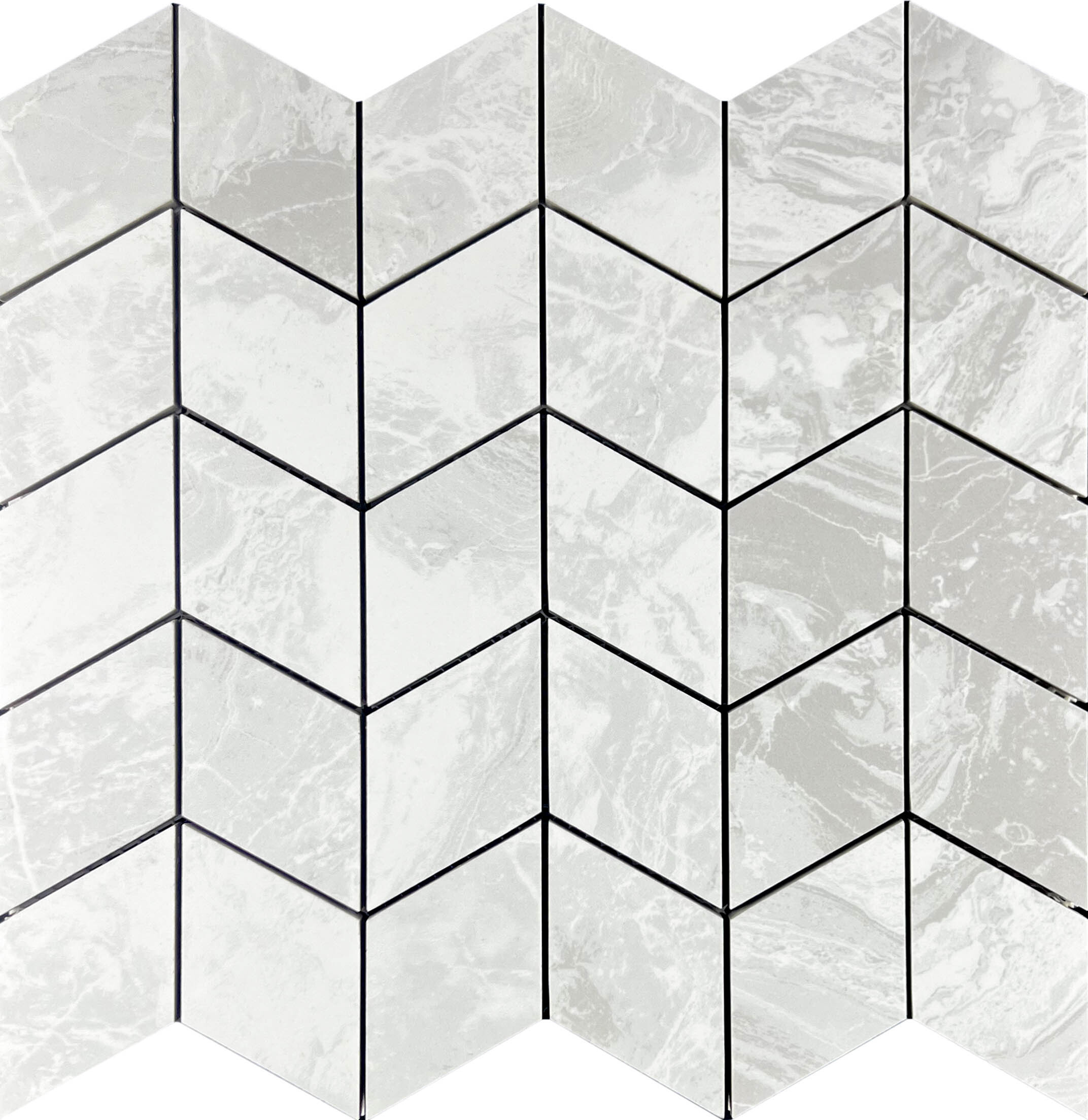 Изображение товара Декоративная мозайка Velsaa Detroit Light Arrow 31.3x29.8 см белая