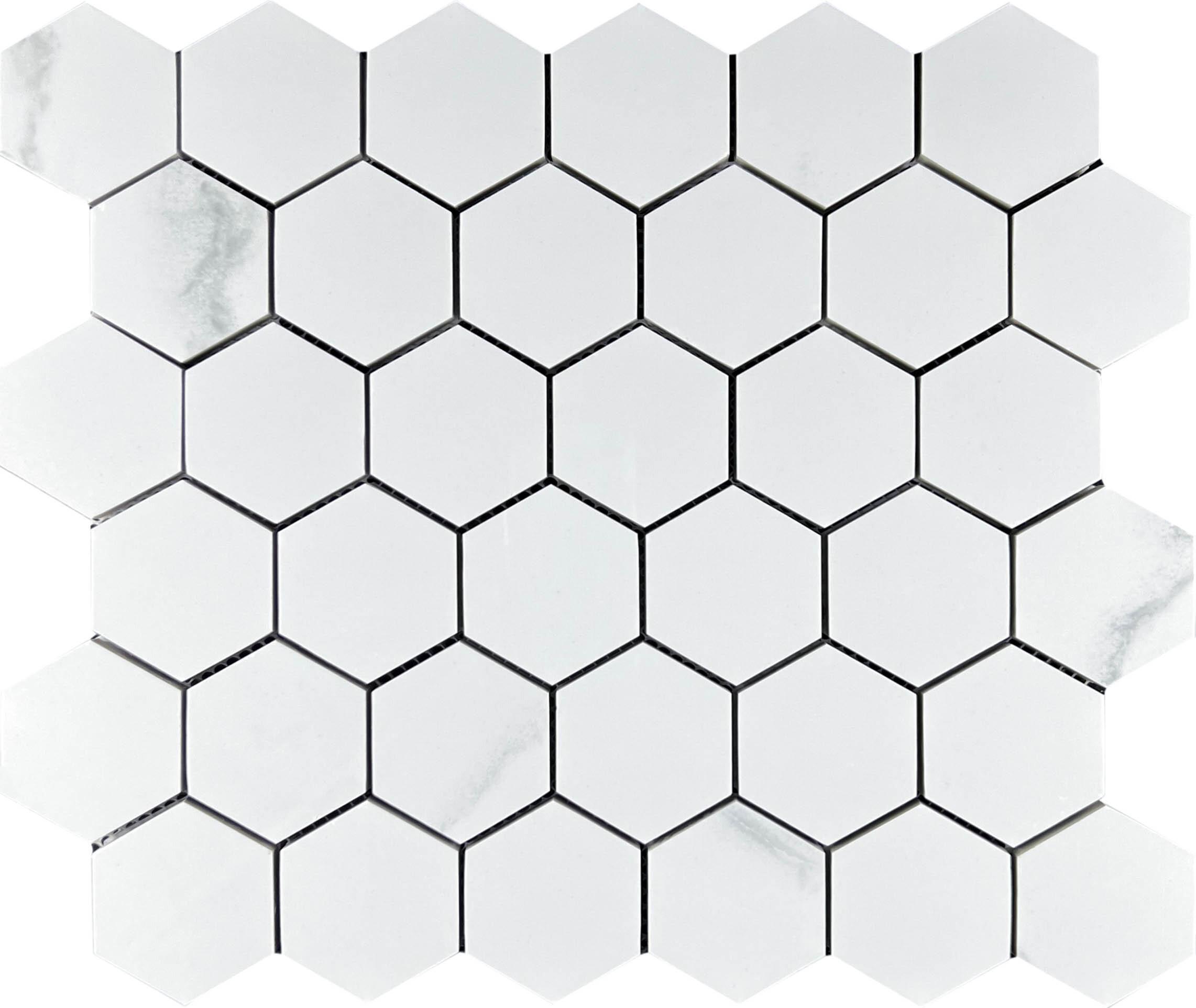 Изображение товара Декоративная мозаика Velsaa RP-152213 32.2x30.9см белая керамогранитная шестиугольная