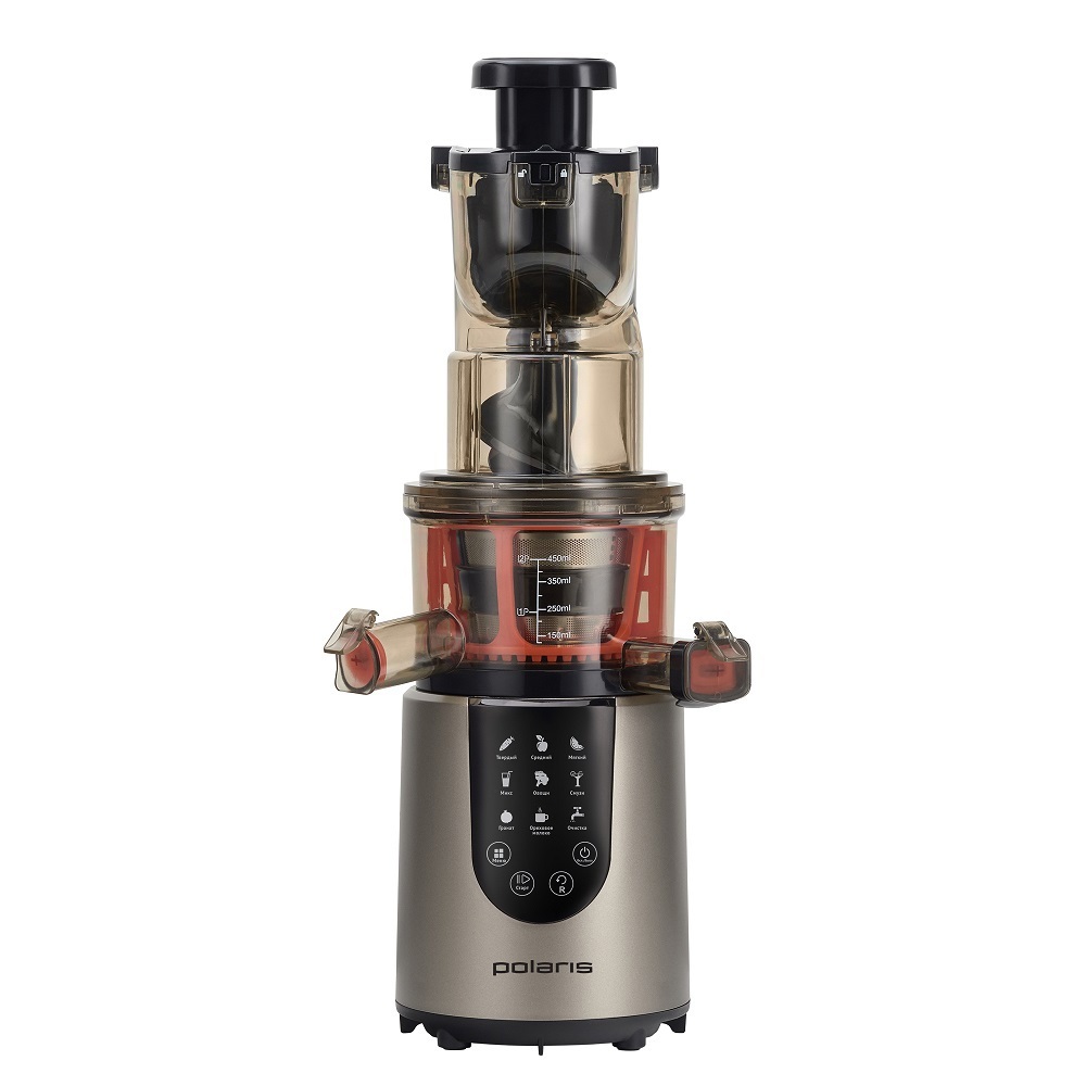 Изображение товара Электрическая соковыжималка Polaris Psj 0601 серый 600 Вт с 9 программами и защитой двигателя