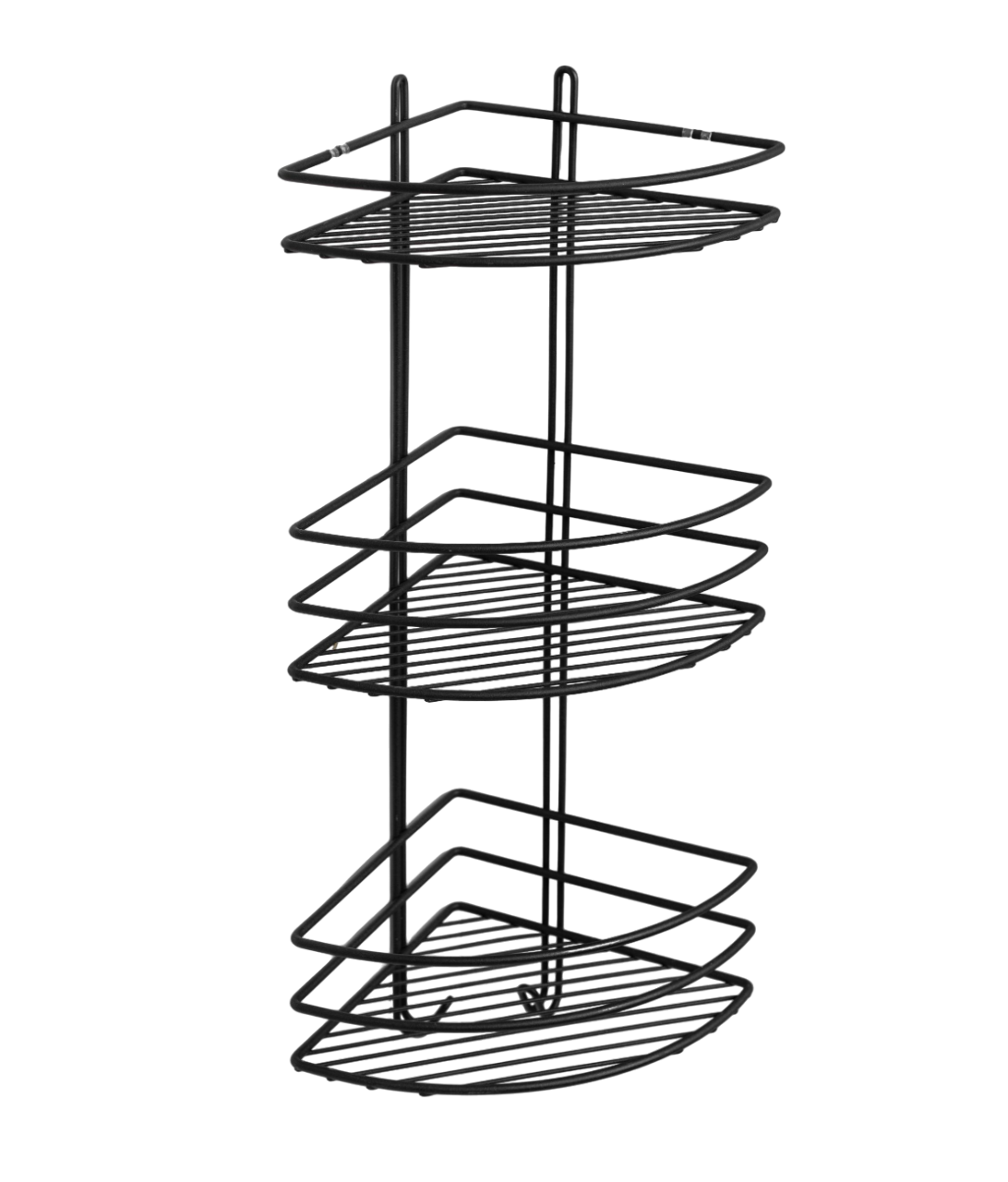 Изображение товара Полка для душа ProfFero С27420 угловая 3 яруса черный матовый